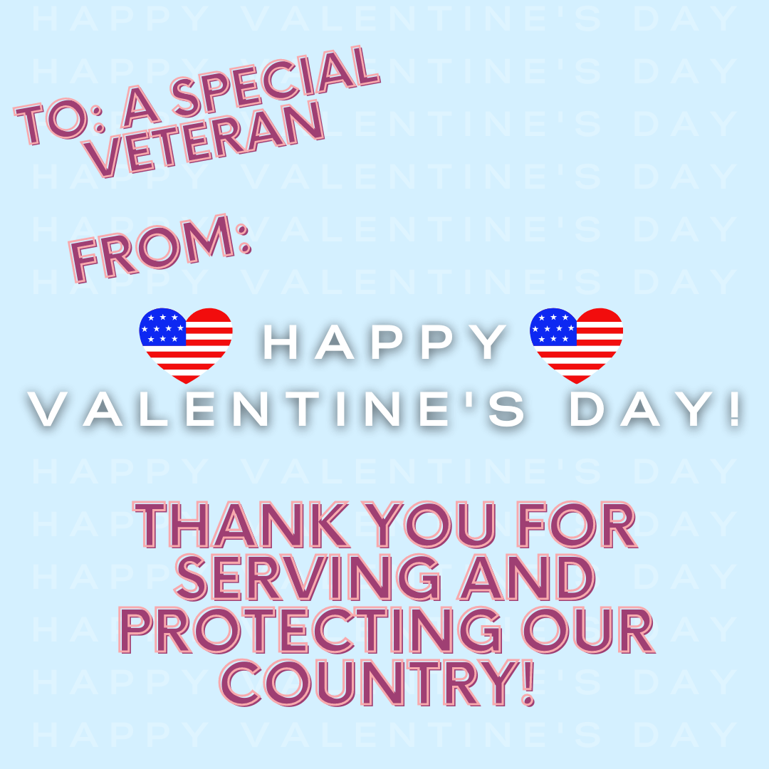 Valentine's for Vets Graphic